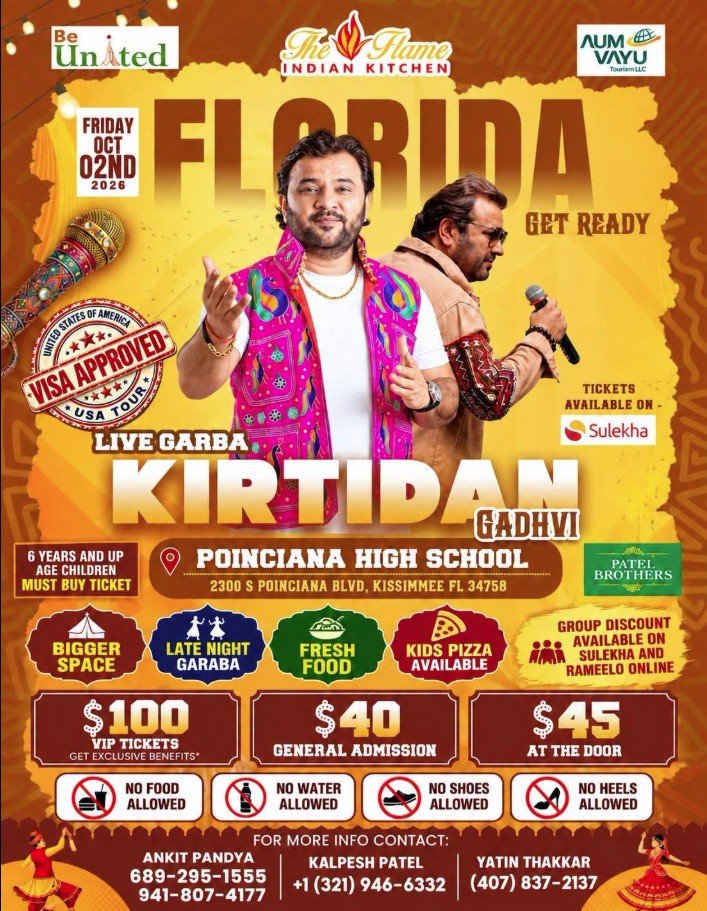 Ras Garba with Kirtidan Gadhvi – Live in Florida