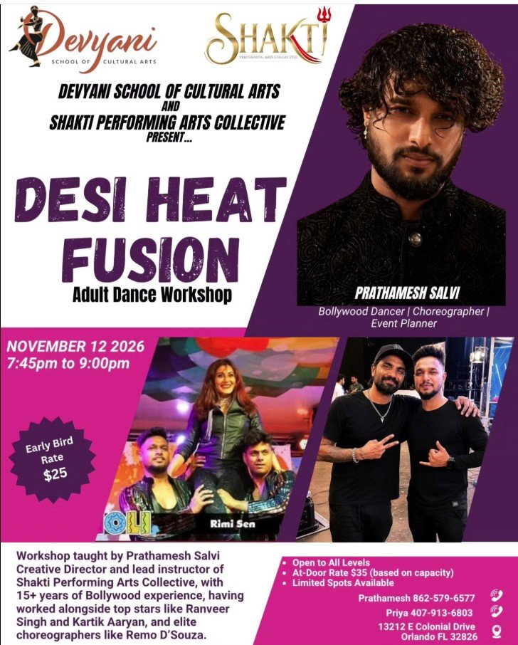 Desi Heat Fusion – Adult Dance Workshop