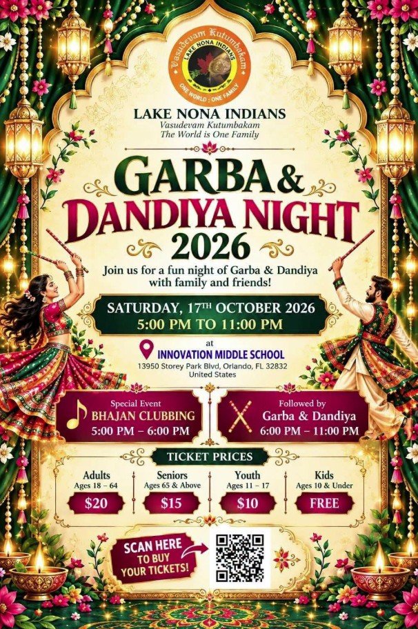 Lake Nona Indians – Garba & Dandiya Night 2026